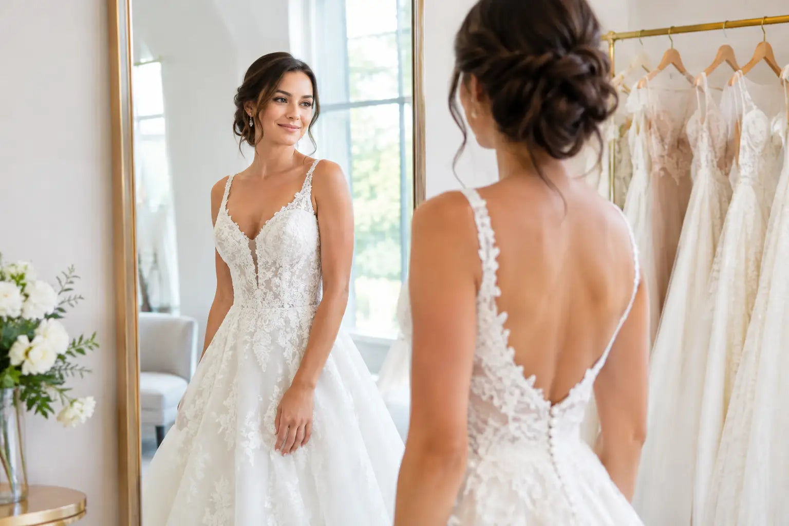 Are Sample Wedding Dresses Available to Try On?