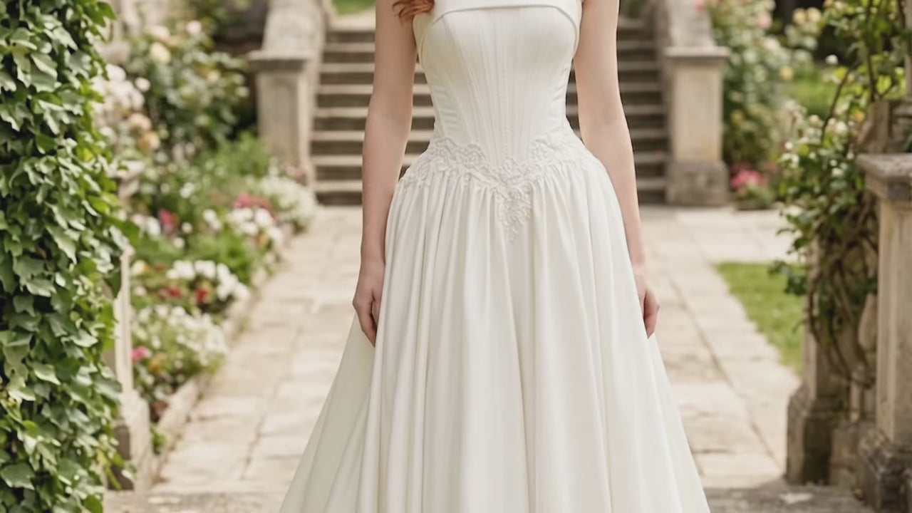 Timeless Strapless Corset Ballgown Wedding Dress | Bridal Collection TIA
