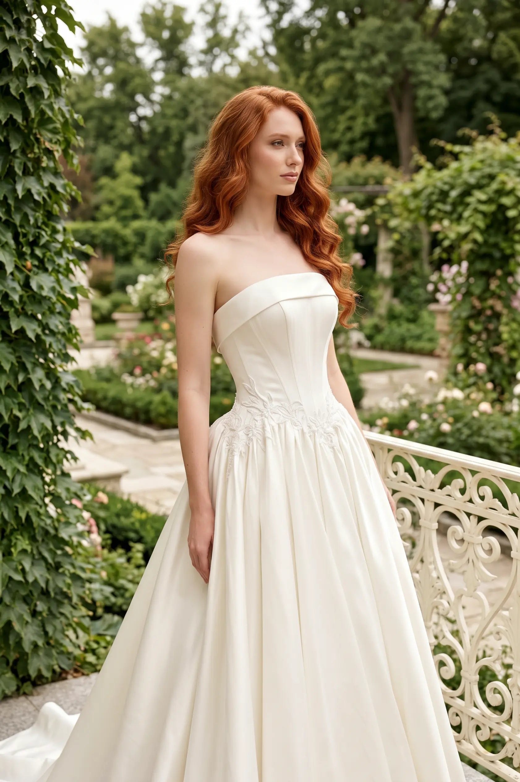 Timeless Strapless Corset Ballgown Wedding Dress | Bridal Collection TIA