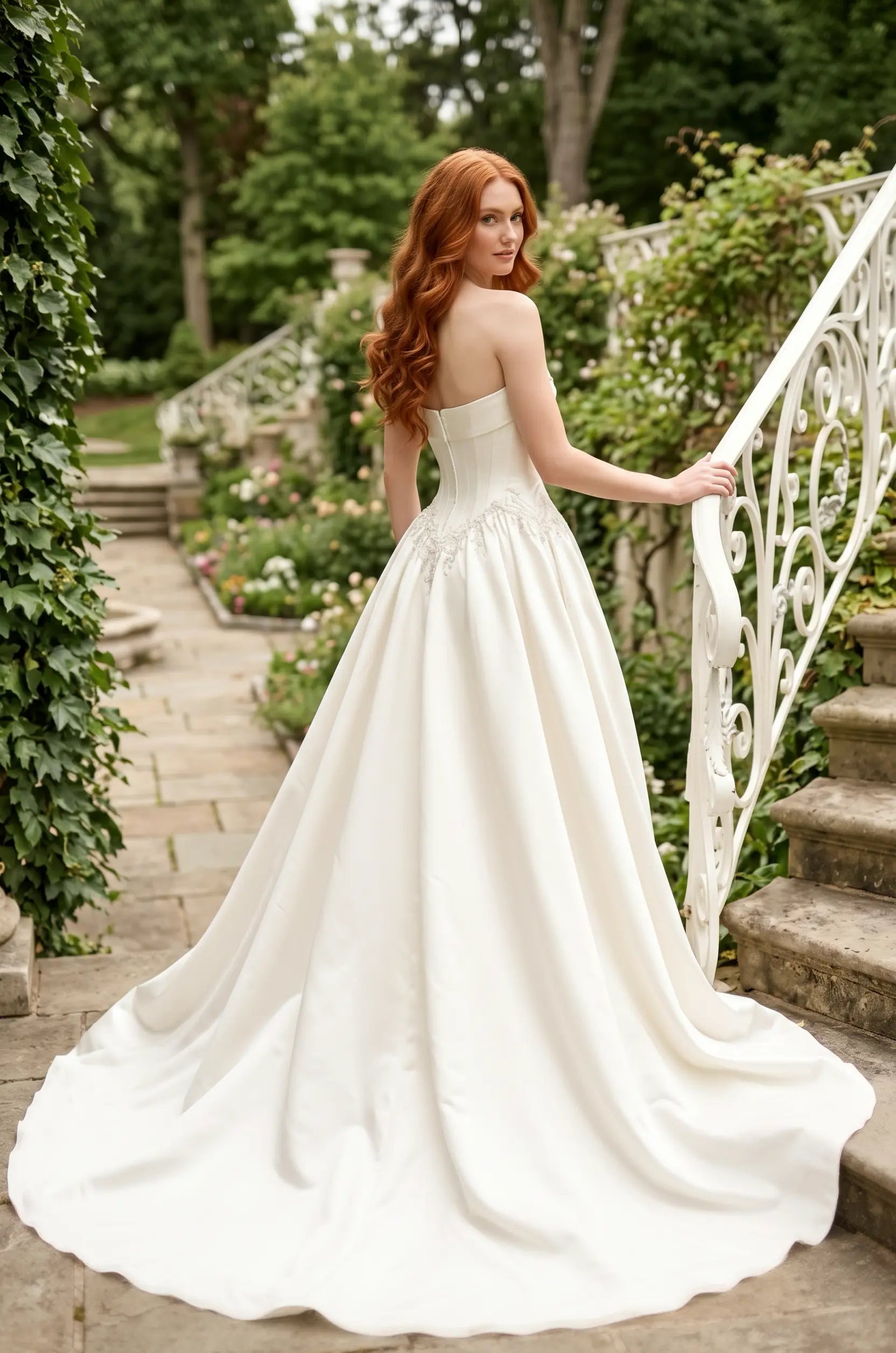 Timeless Strapless Corset Ballgown Wedding Dress | Bridal Collection TIA